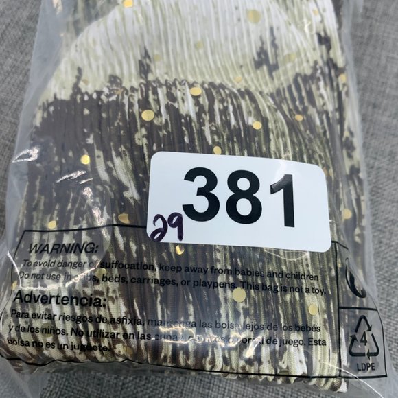 Dressbarn Sleeveless Sequined‎ Blouse V-Neck Petite Large Textures Green Brown - Picture 12 of 12